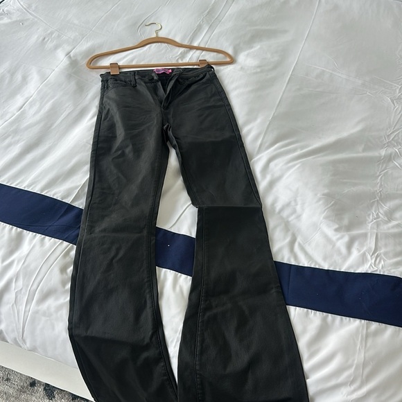 Edikited Luna Faux Leather Flare Women’s Jeans size medium - Picture 13 of 14